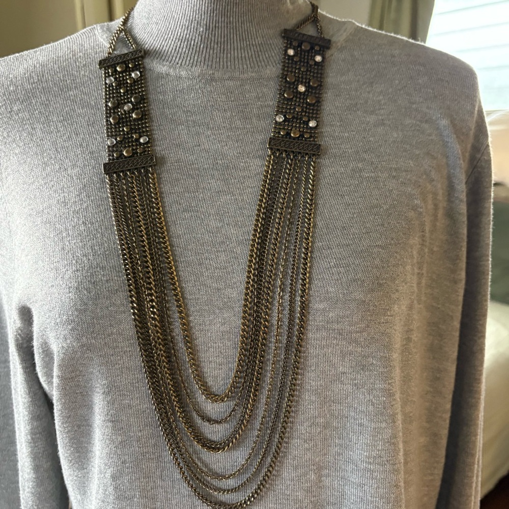 Chic Multi-Layered Gold Necklace